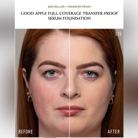 NIB* KVD Good Apple Full-Coverage Serum Foundation Light 015- 1.01 fl oz - Picture 3 of 3